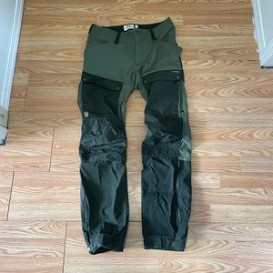 Fjallraven Womens Curved Keb Trouser size 10 in green
